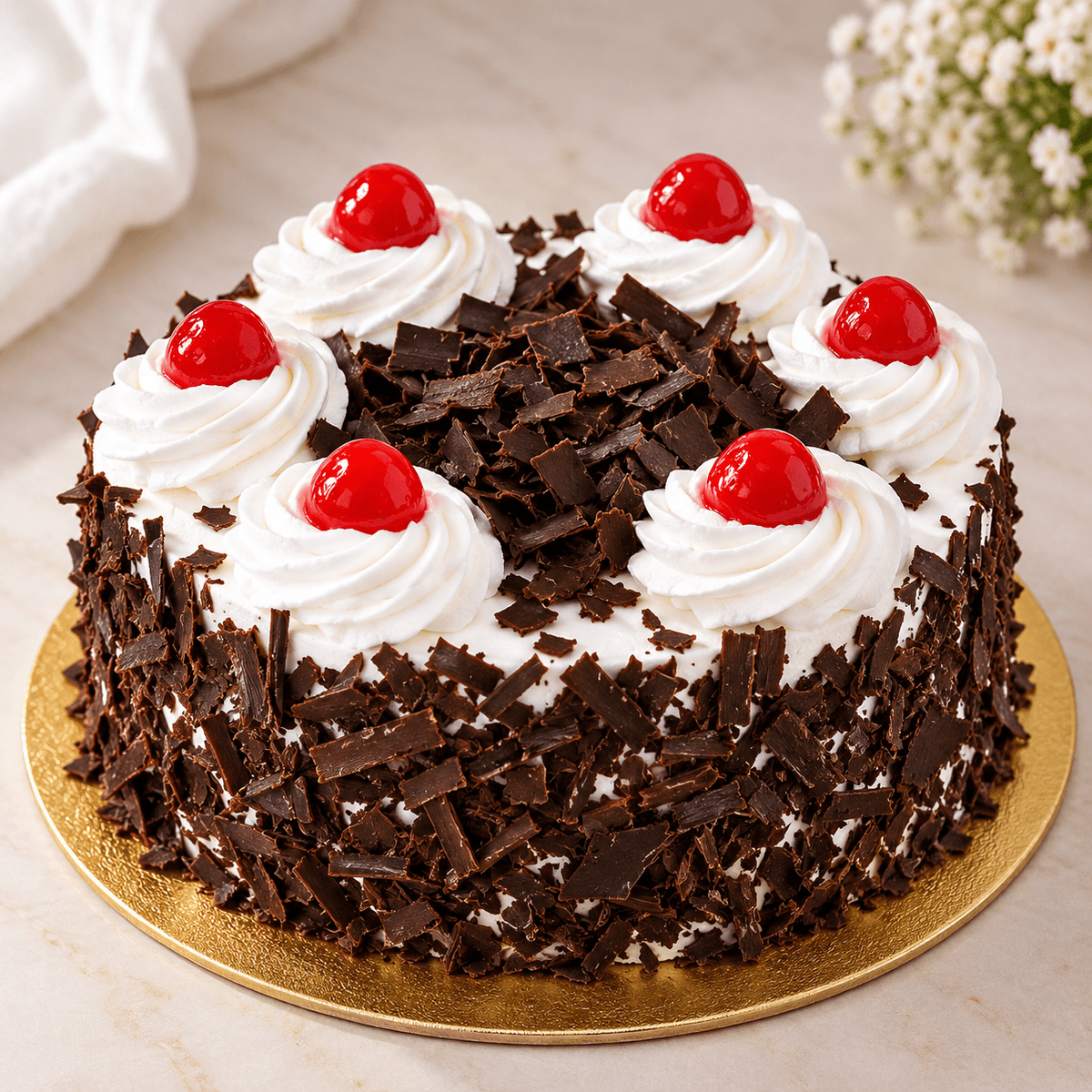 Classic German Black Forest Cake — handcrafted birthday cake by The Cake Walk