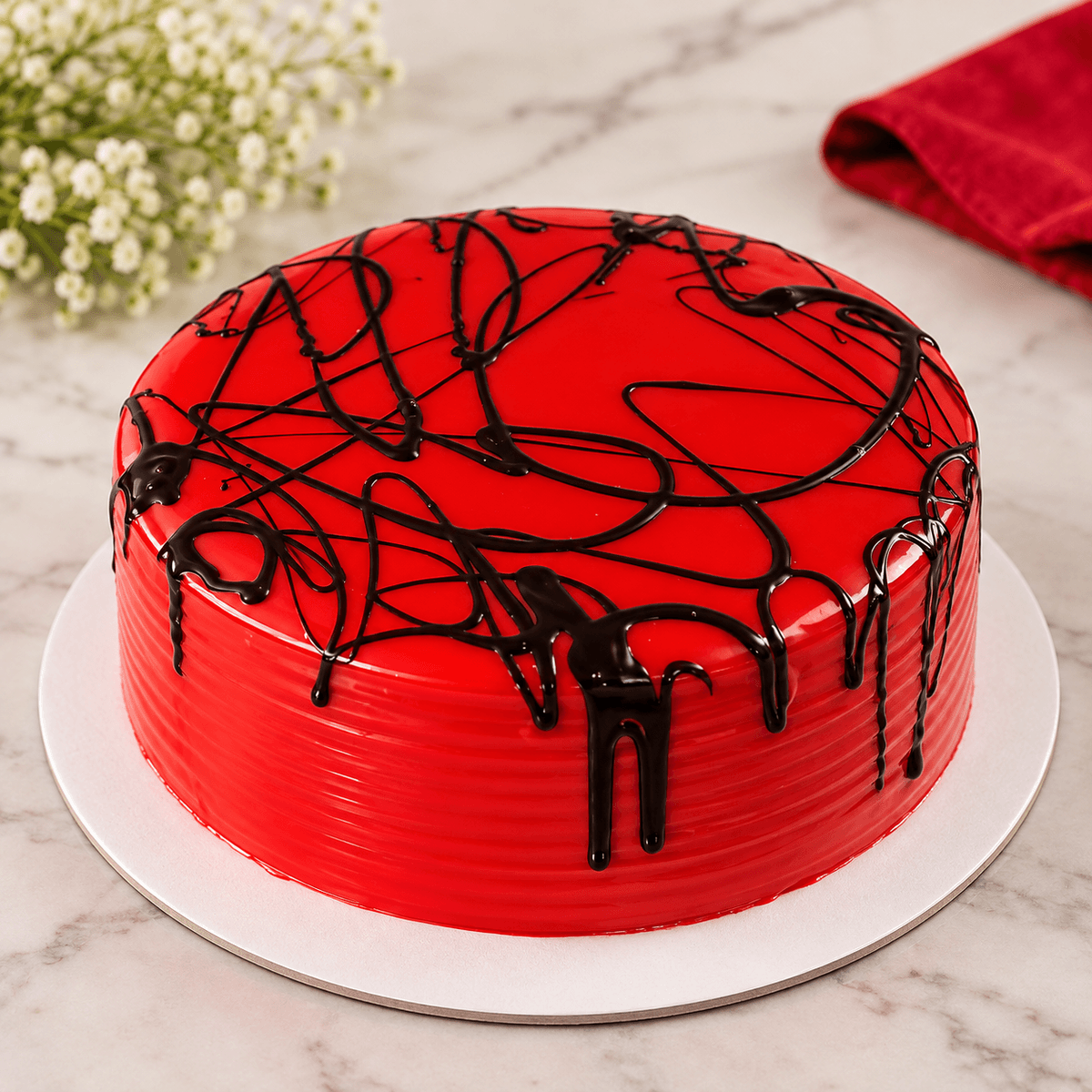 Fig & Honey Glossy Mirror Cake — handcrafted premium cake by The Cake Walk