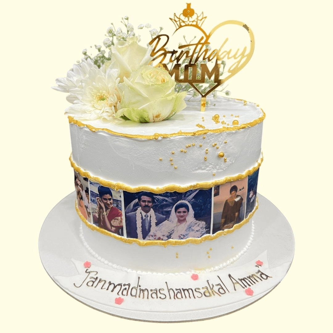 Vintage Film Strip Photo Cake — handcrafted photo print cake by The Cake Walk