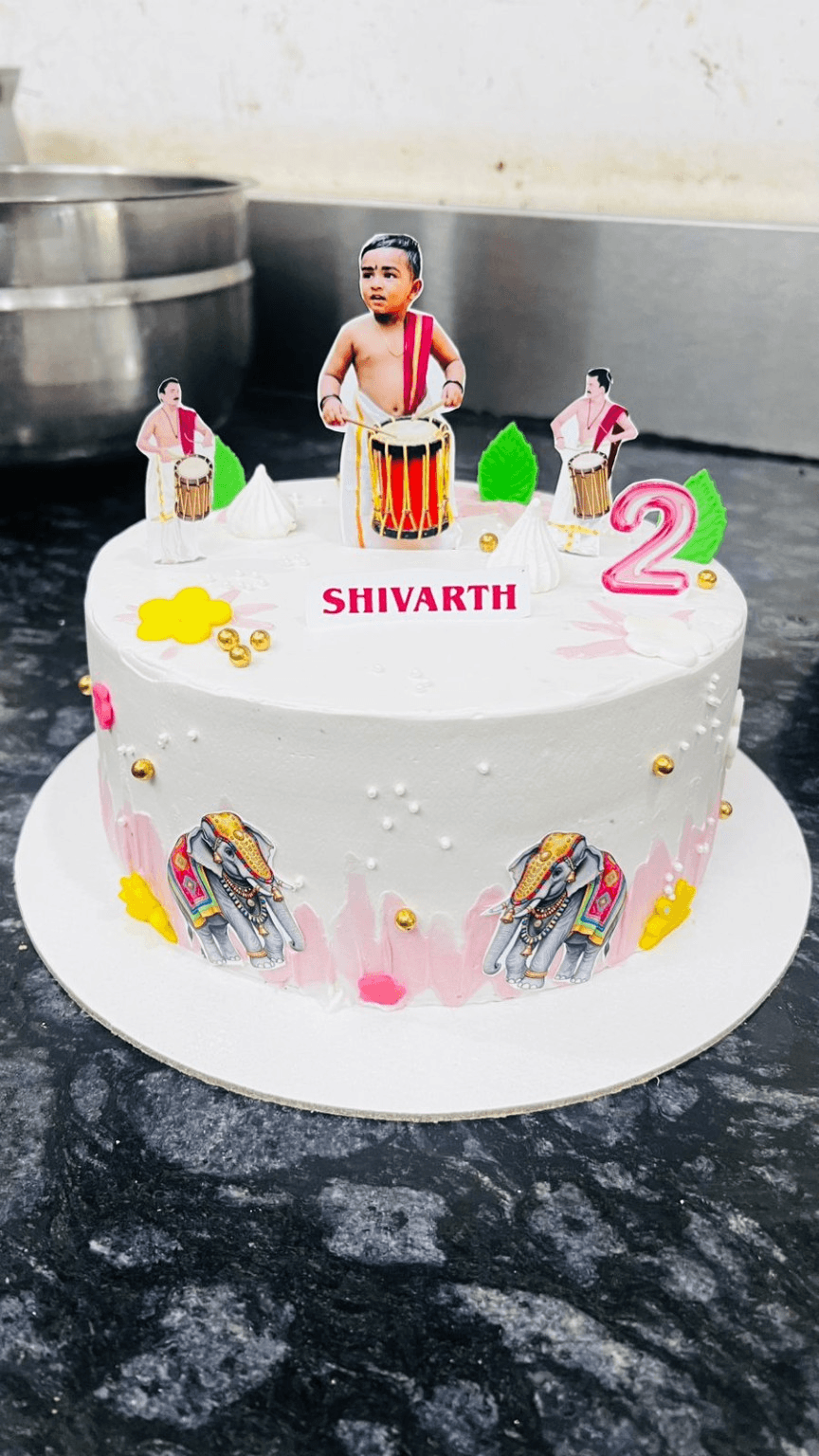 Celebration Portrait Fondant Cake — handcrafted photo print cake by The Cake Walk
