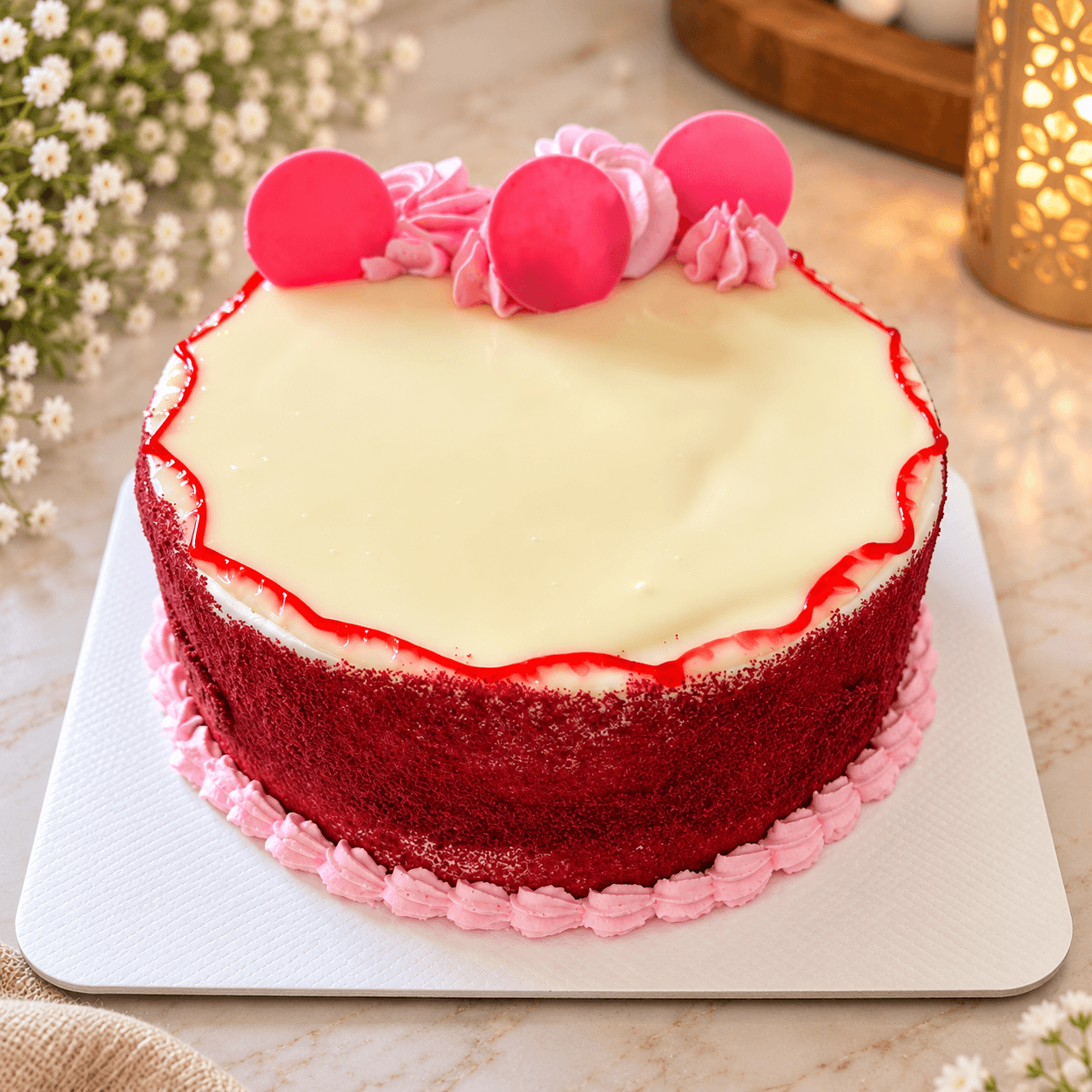 Red Velvet Cake — Birthday Cake at The Cake Walk, Kaduthuruthy
